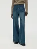 Wide Leg Women Fleece Lined Jeans sold by Goelia