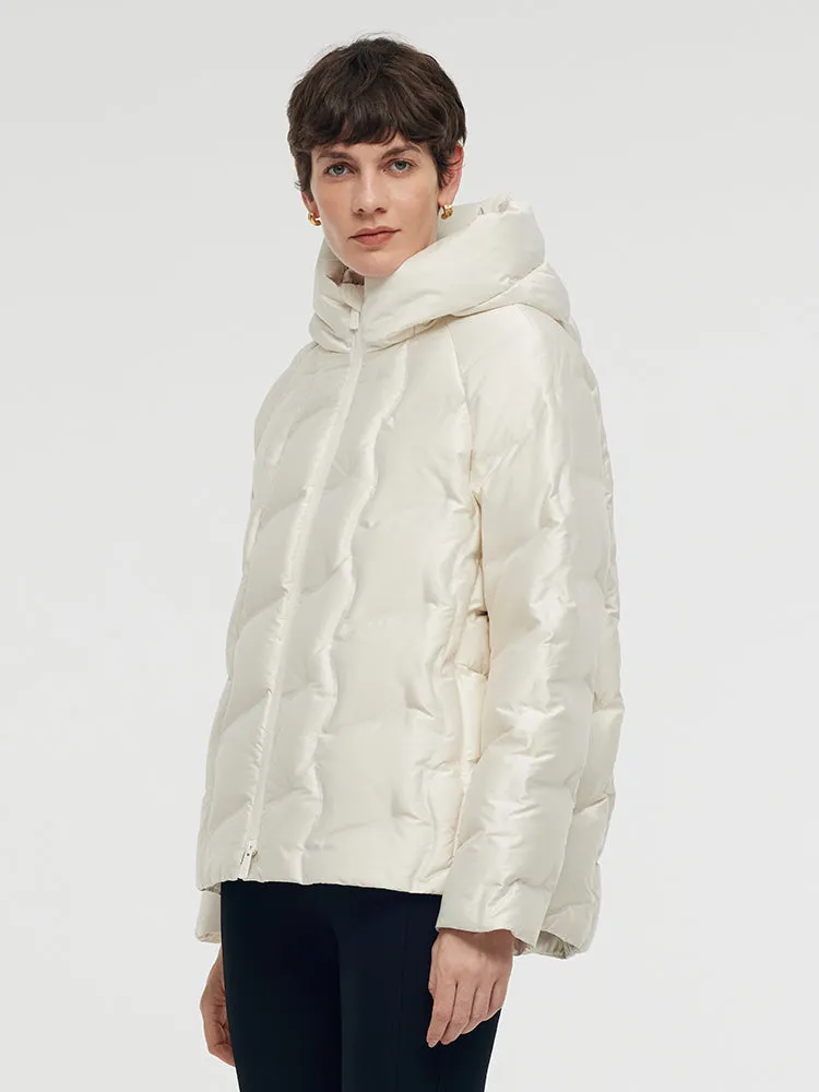 Zip-Up Hooded Goose Down Jacket sold by Goelia product image thumbnail 5