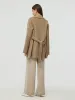 100% Cashmere Women Wrap Coat sold by Goelia
