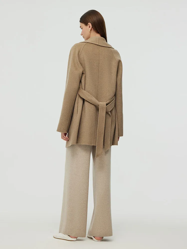 100% Cashmere Women Wrap Coat sold by Goelia product image thumbnail 4