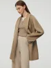 100% Cashmere Women Wrap Coat sold by Goelia