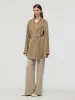 100% Cashmere Women Wrap Coat sold by Goelia