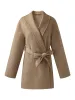 100% Cashmere Women Wrap Coat sold by Goelia