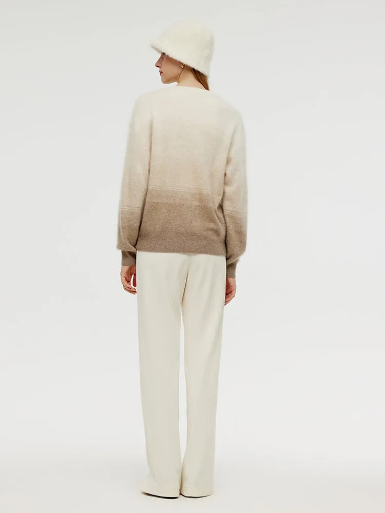 100% Brushed Cashmere Gradient Women Sweater sold by Goelia product image thumbnail 4