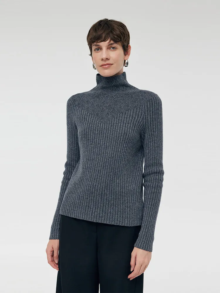 Machine Washable Wool Turtleneck Women Sweater sold by Goelia product image thumbnail 5