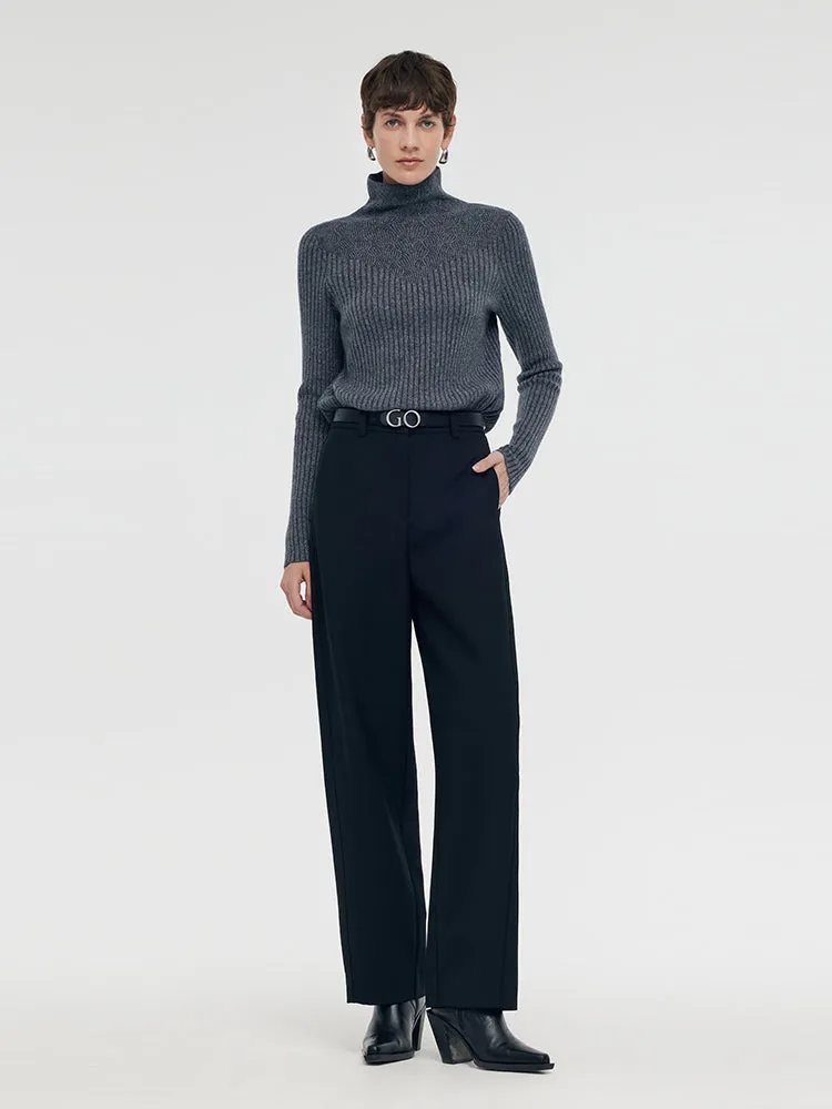 Machine Washable Wool Turtleneck Women Sweater sold by Goelia product image thumbnail 3