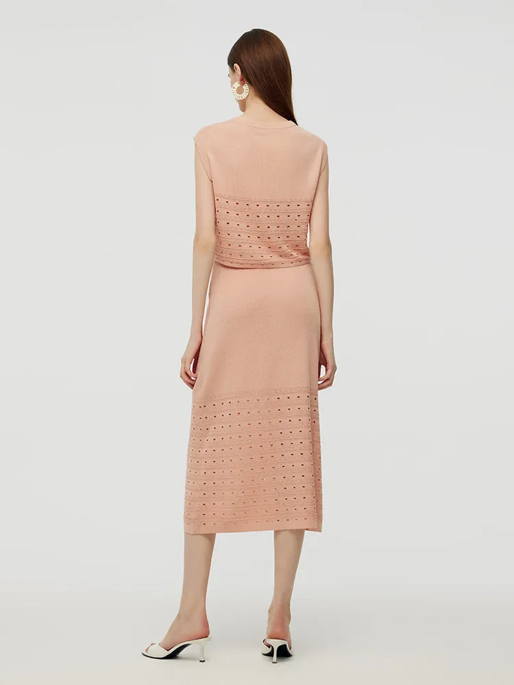 Tencel Tank Top And Midi Skirt Two-Piece Set sold by Goelia product image thumbnail 4