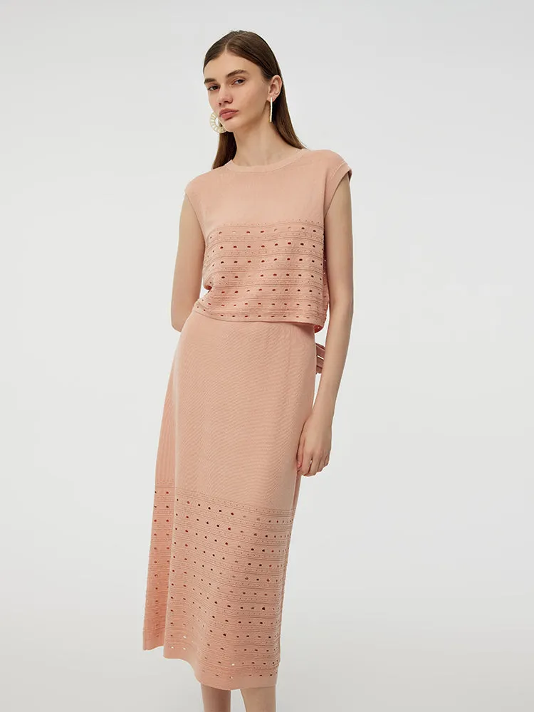 Tencel Tank Top And Midi Skirt Two-Piece Set sold by Goelia product image thumbnail 5