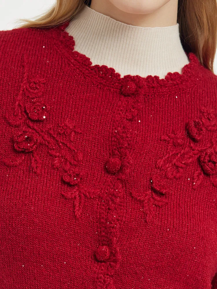 Mohair Wool Blend Women Cardigan sold by Goelia product image thumbnail 2