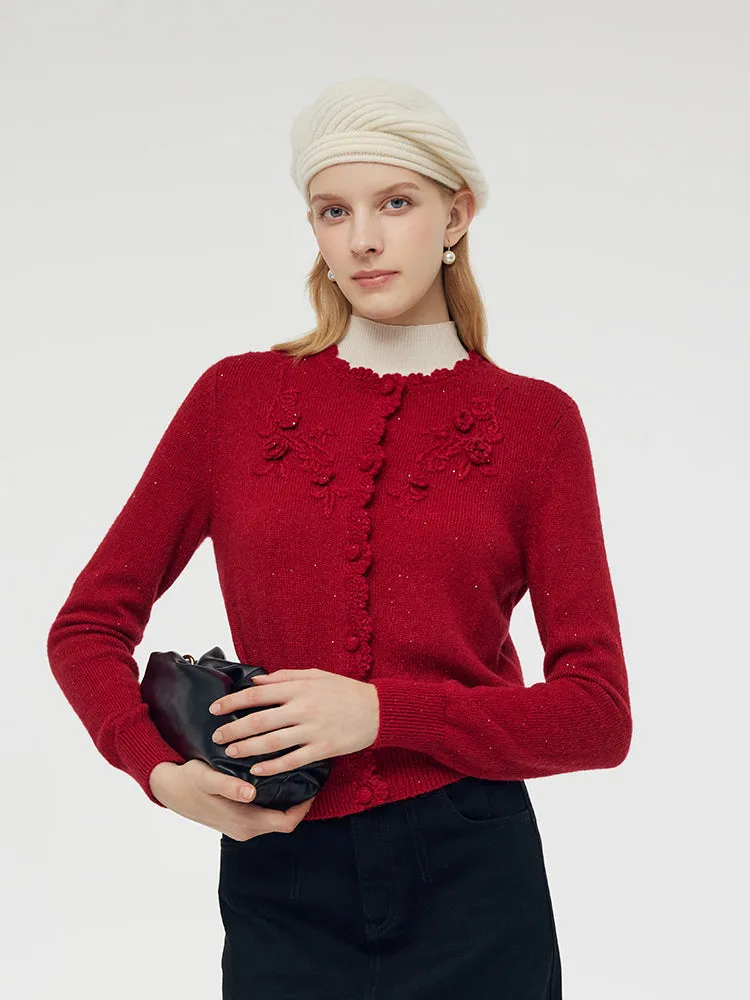 Mohair Wool Blend Women Cardigan sold by Goelia product image thumbnail 3