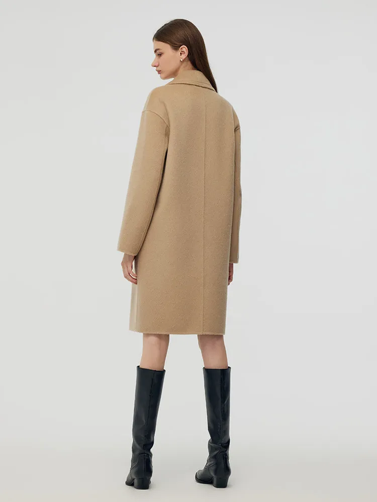 Alpaca Wool Notched Collar Women Coat sold by Goelia product image thumbnail 4