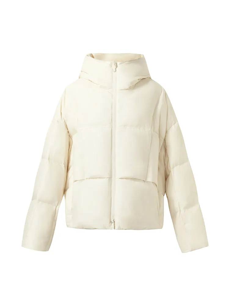 Cropped Hooded Goose Down Jacket sold by Goelia product image thumbnail 2