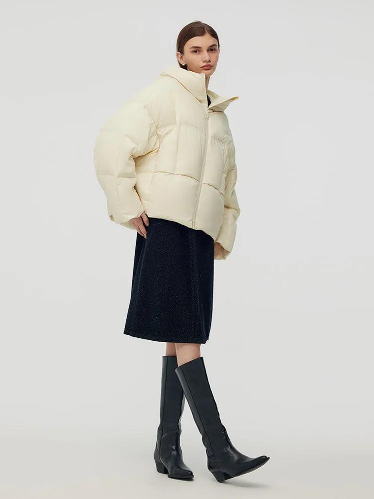 Cropped Hooded Goose Down Jacket sold by Goelia product image thumbnail 5