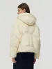 Cropped Hooded Goose Down Jacket sold by Goelia