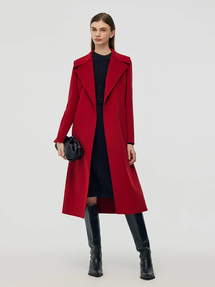 Cashmere Wool Double-Faced Women Wrap Overcoat sold by Goelia product image thumbnail 5
