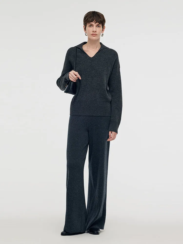 Wool Blend Lapel Women Sweater sold by Goelia product image thumbnail 3