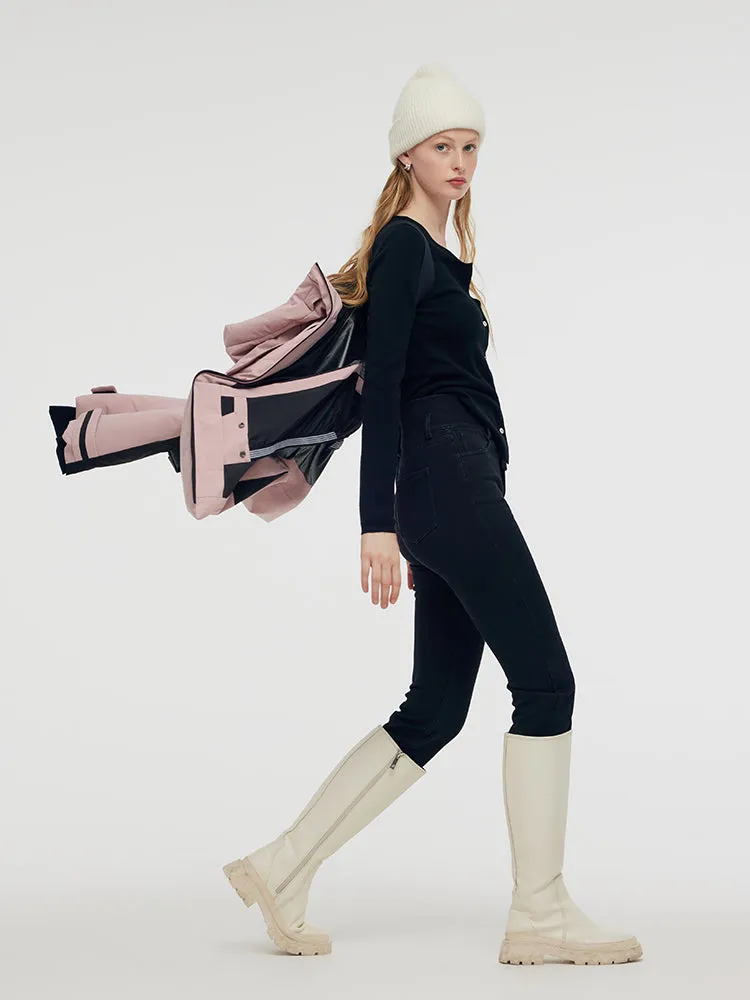 Hooded Goose Down Ski Jacket With Belt sold by Goelia product image thumbnail 5