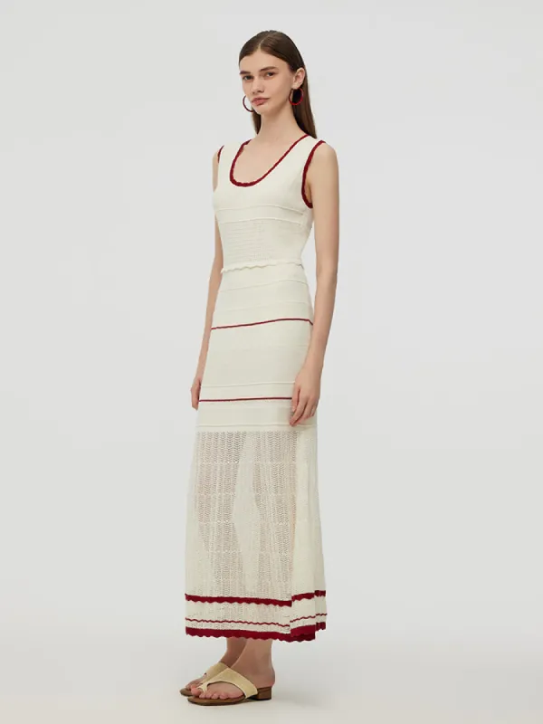 Openwork Women Maxi Vest Dress sold by Goelia