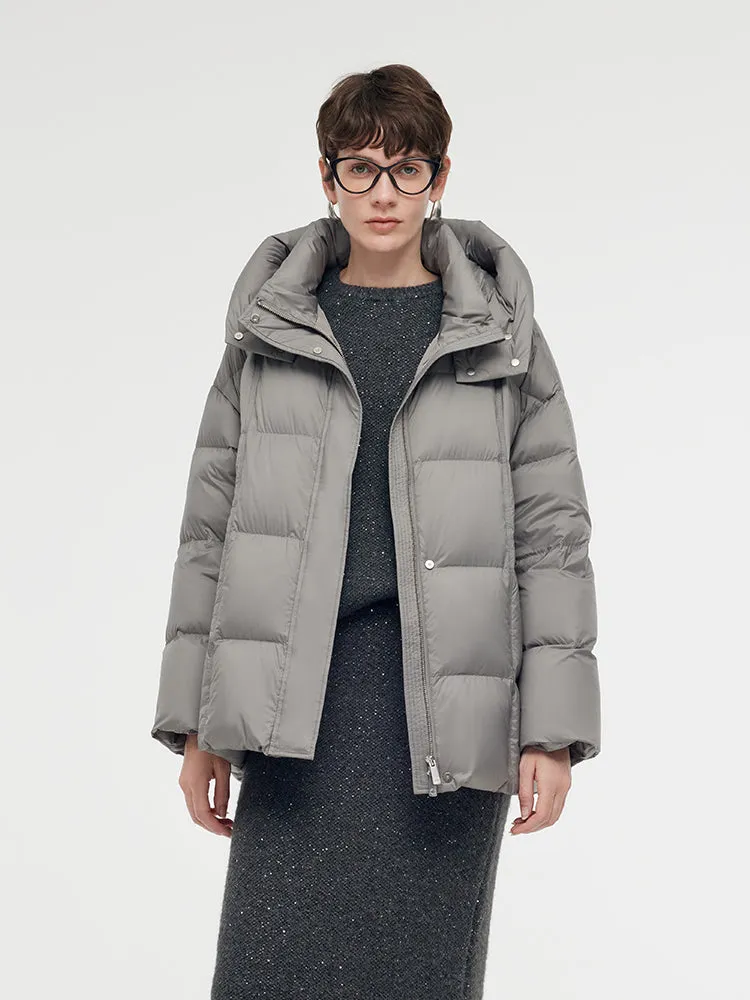 Loose Fit Hooded Goose Down Jacket sold by Goelia product image thumbnail 4