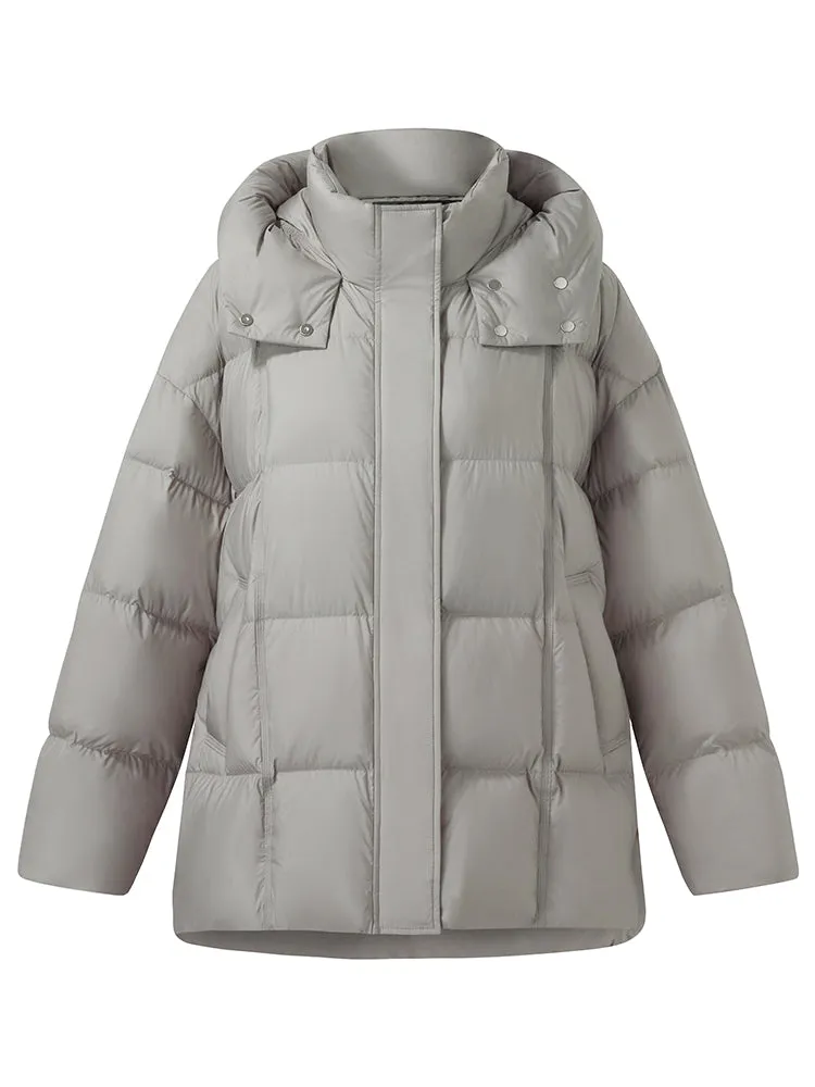 Loose Fit Hooded Goose Down Jacket sold by Goelia product image thumbnail 2
