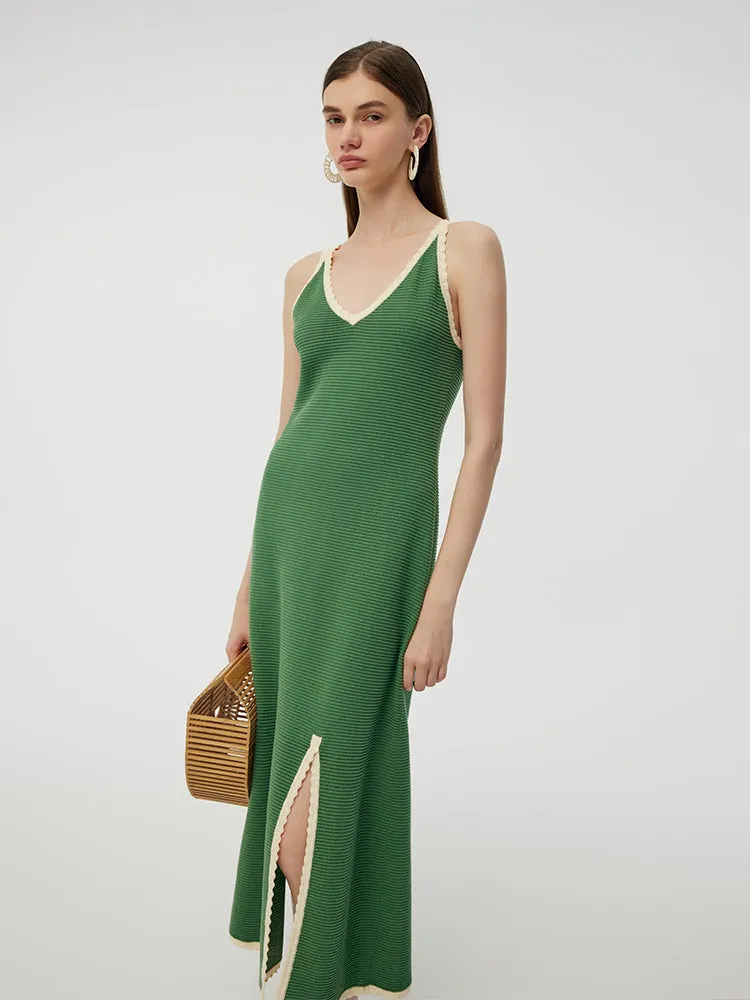 100% Cotton Slit Women Strap Maxi Dress sold by Goelia product image thumbnail 4