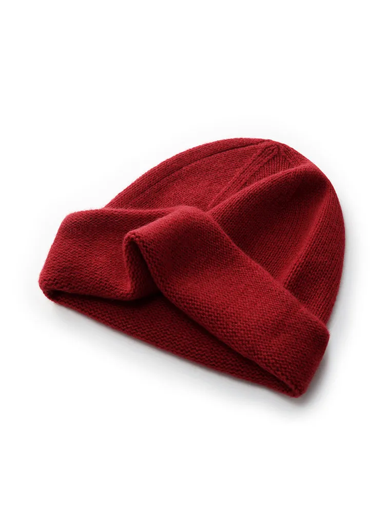 100% Cashmere Knit Beanie sold by Goelia product image thumbnail 4