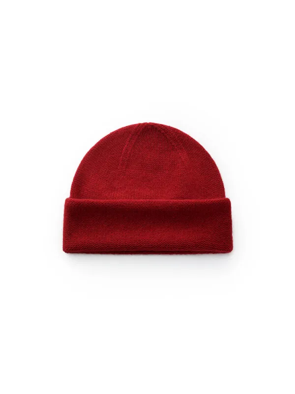 100% Cashmere Knit Beanie sold by Goelia