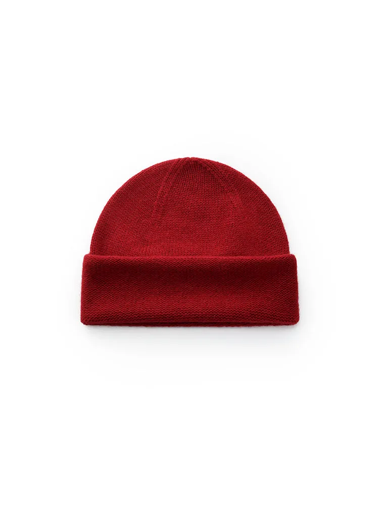 100% Cashmere Knit Beanie sold by Goelia