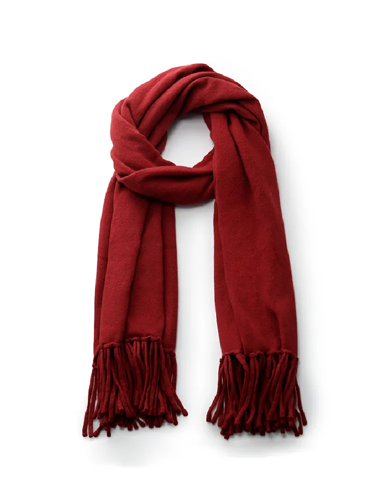 100% Wool Fringe Women Scarf sold by Goelia product image thumbnail 2