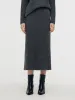 Mohair Wool Blend Sequins Women Midi Skirt sold by Goelia