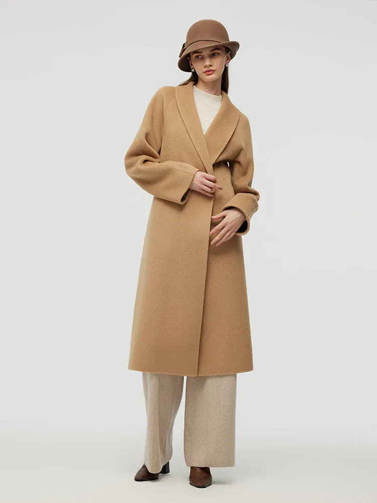 100% Camel Hair Women Wrap Overcoat sold by Goelia product image thumbnail 3