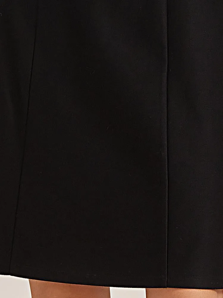 Black See-Through Bow Tie Mini Dress sold by Goelia product image thumbnail 4