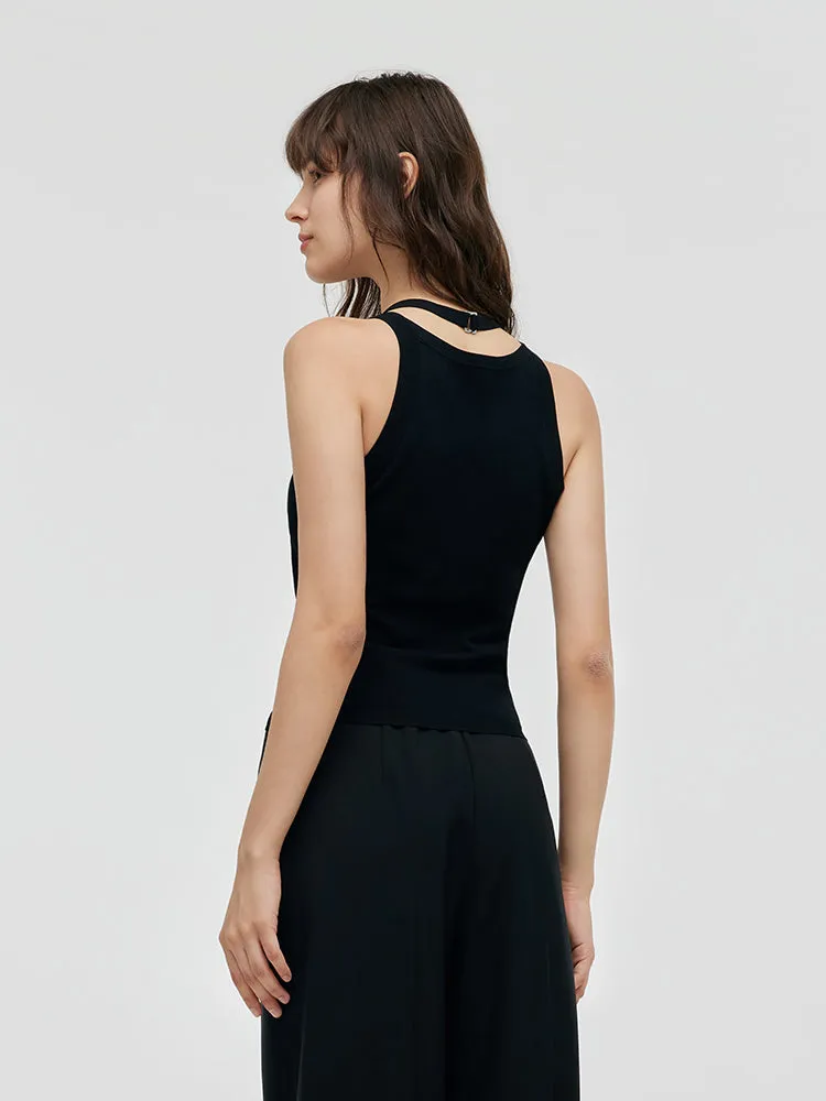 Stretch Knitted Women Tank Top sold by Goelia product image thumbnail 5