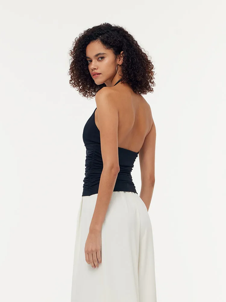 Modal Halter Women Tank Top With Detachable Chest Pads sold by Goelia product image thumbnail 3