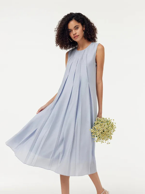 Acetate A-Line Women Midi Dress sold by Goelia