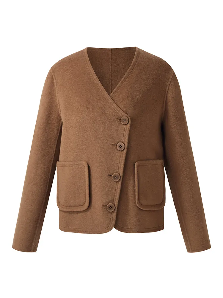 Tencel Wool Blend Jacket With Scarf sold by Goelia product image thumbnail 2