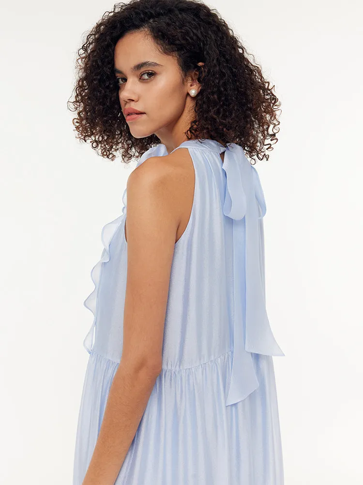 Women Halter Maxi Dress With Detachable Flower sold by Goelia product image thumbnail 4