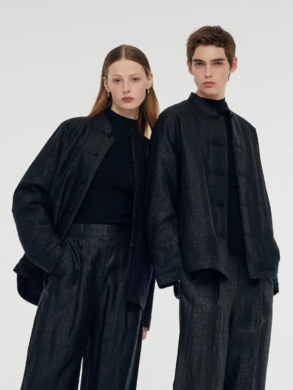 18 Momme Xiang Yun Silk Quilted Unisex Jacket sold by Goelia