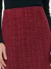 Tweed Sequins Women Scallop Hem Mini Skirt sold by Goelia