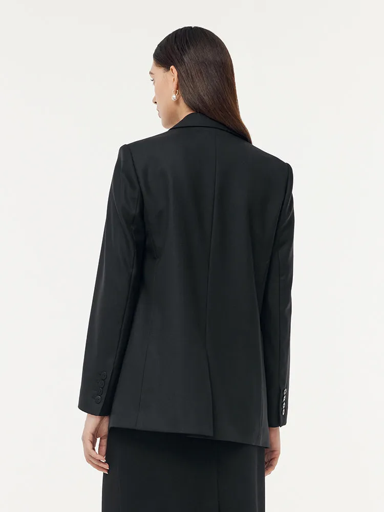 100% Wool Women Blazer With Detachable Brooch sold by Goelia product image thumbnail 4