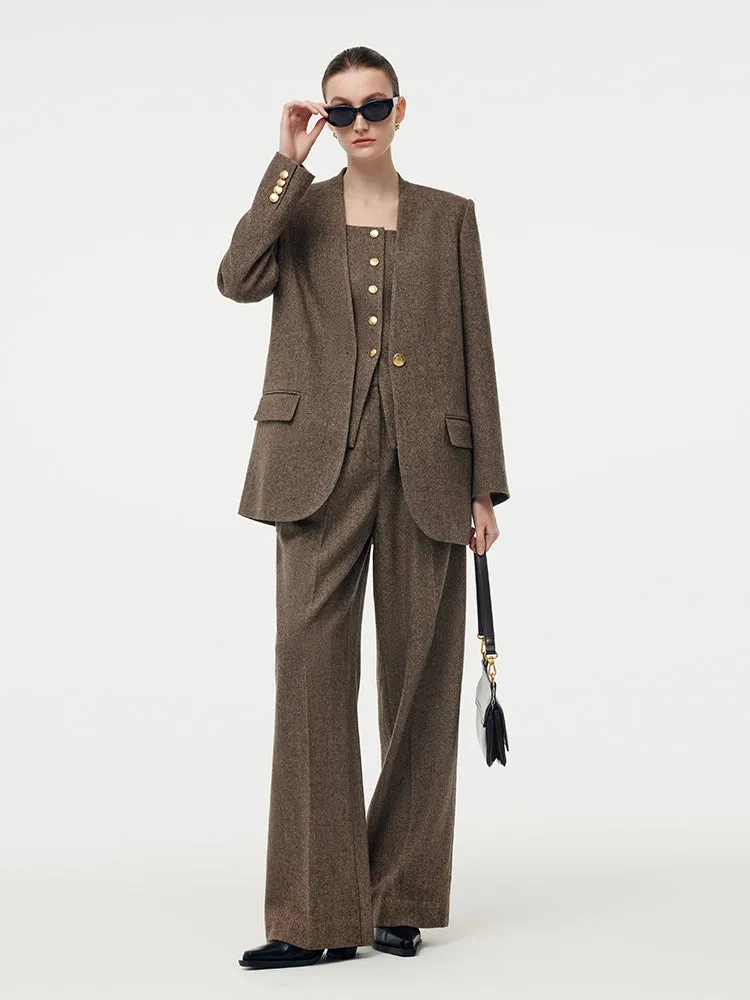 100% Washable Wool Women Full Length Pants sold by Goelia product image thumbnail 5