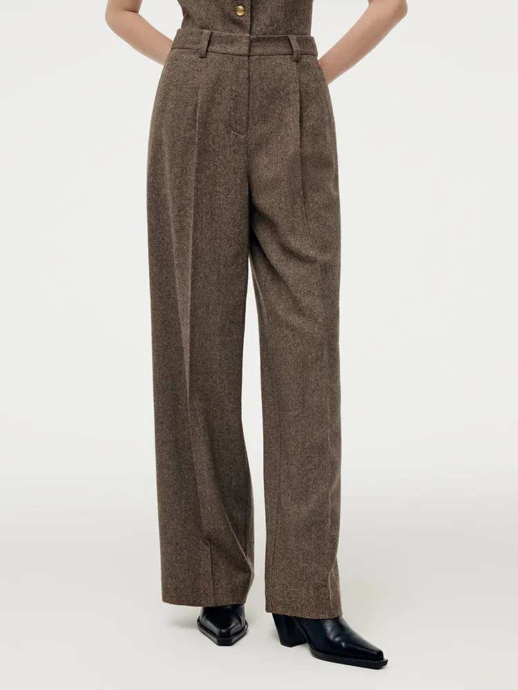 100% Washable Wool Women Full Length Pants sold by Goelia