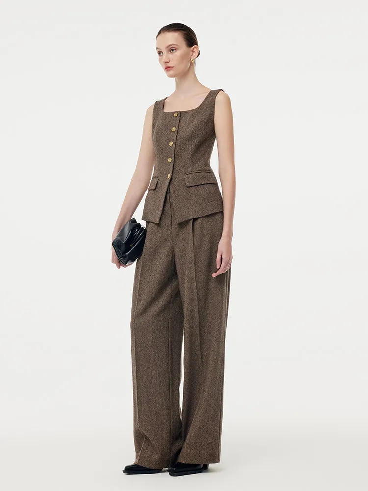 100% Washable Wool Women Full Length Pants sold by Goelia product image thumbnail 4