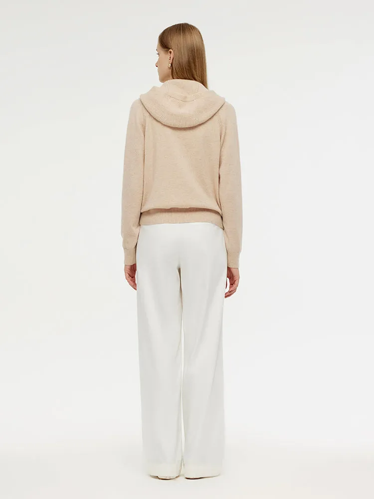 100% Wool Zip-Up Women Hoodie sold by Goelia product image thumbnail 3