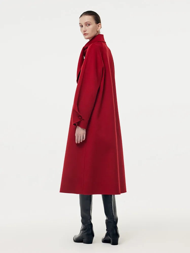 Cashmere Wool Scarf Collar Double-Faced Women Overcoat sold by Goelia product image thumbnail 5
