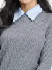 Crew Neck Sweater And Pleated Midi Skirt Two-Piece Set sold by Goelia