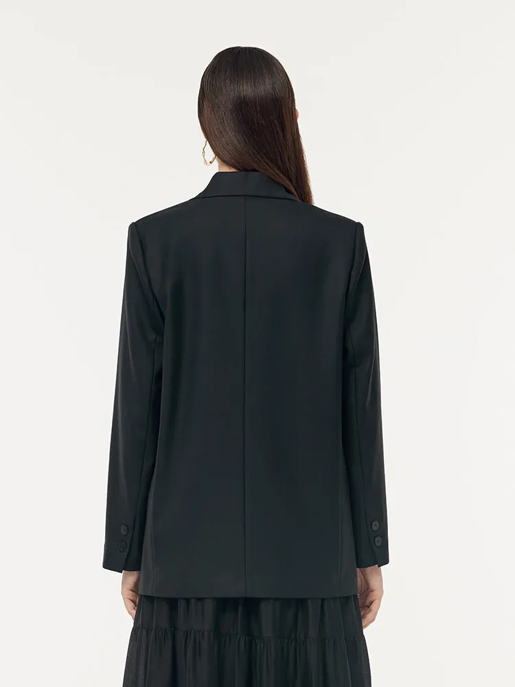 100% Wool V-Neck Women Blazer sold by Goelia product image thumbnail 5