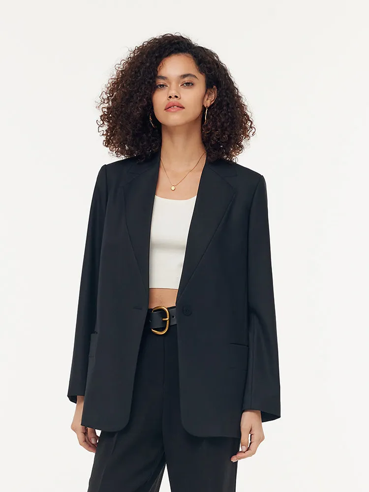 100% Wool V-Neck Women Blazer sold by Goelia product image thumbnail 2