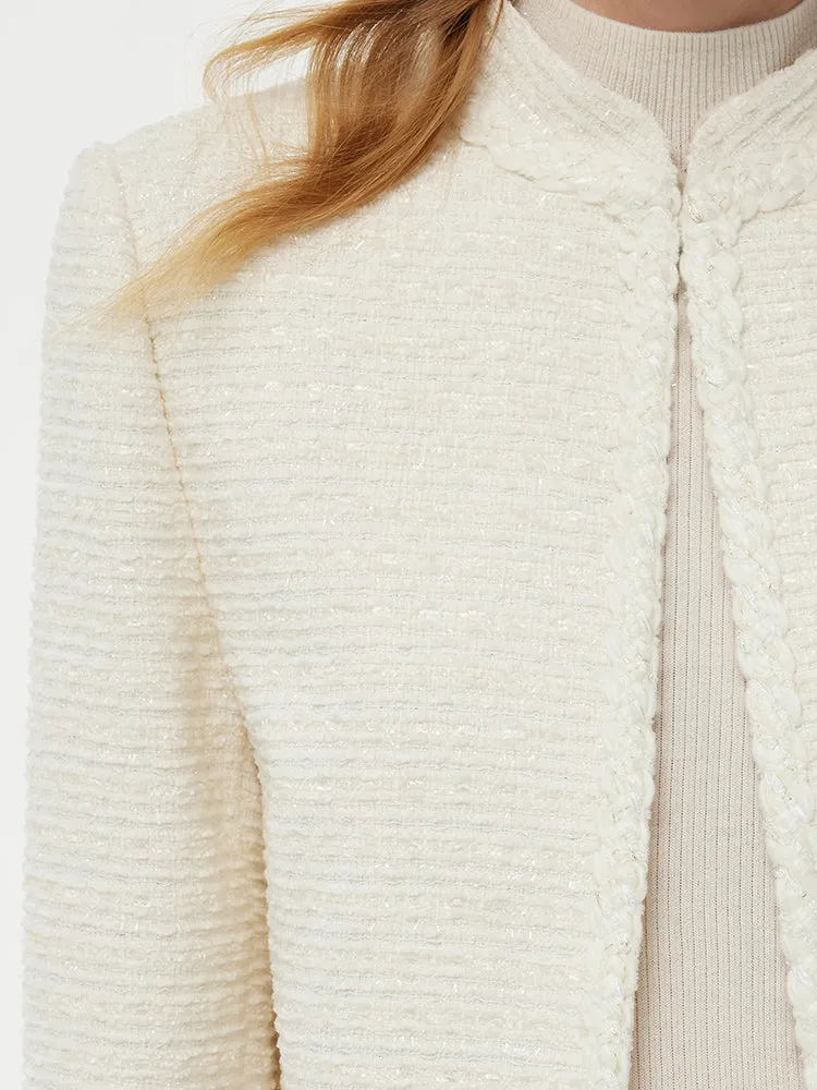 Tweed Stand Collar Women Jacket sold by Goelia product image thumbnail 5