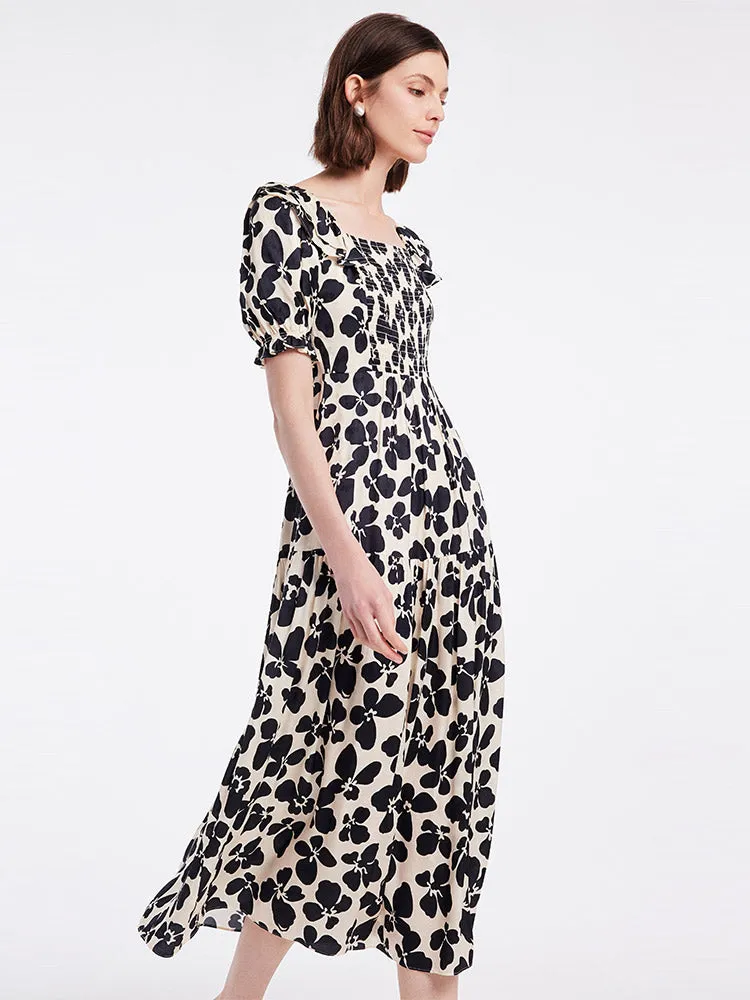 Off Shoulder Floral Maxi Dress sold by Goelia product image thumbnail 3
